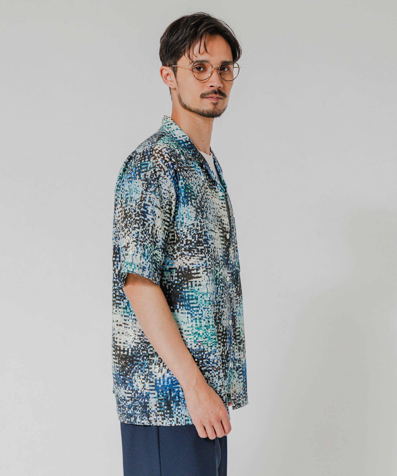 URBAN RESEARCH「LONGCHAMP OPEN COLLAR SHIRTS」|シャツ・ブラウス|
