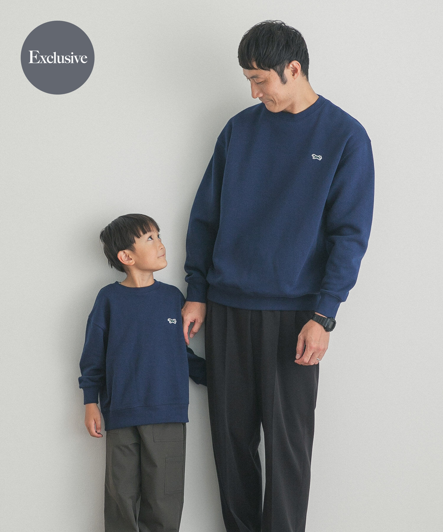 URBAN RESEARCH DOORS「『親子ﾘﾝｸ』『別注』PENNEYS&times;DOORS THE FOX 裏毛ｸﾙｰﾈｯｸｽｳｪｯﾄ(KIDS」|その他|ブルー