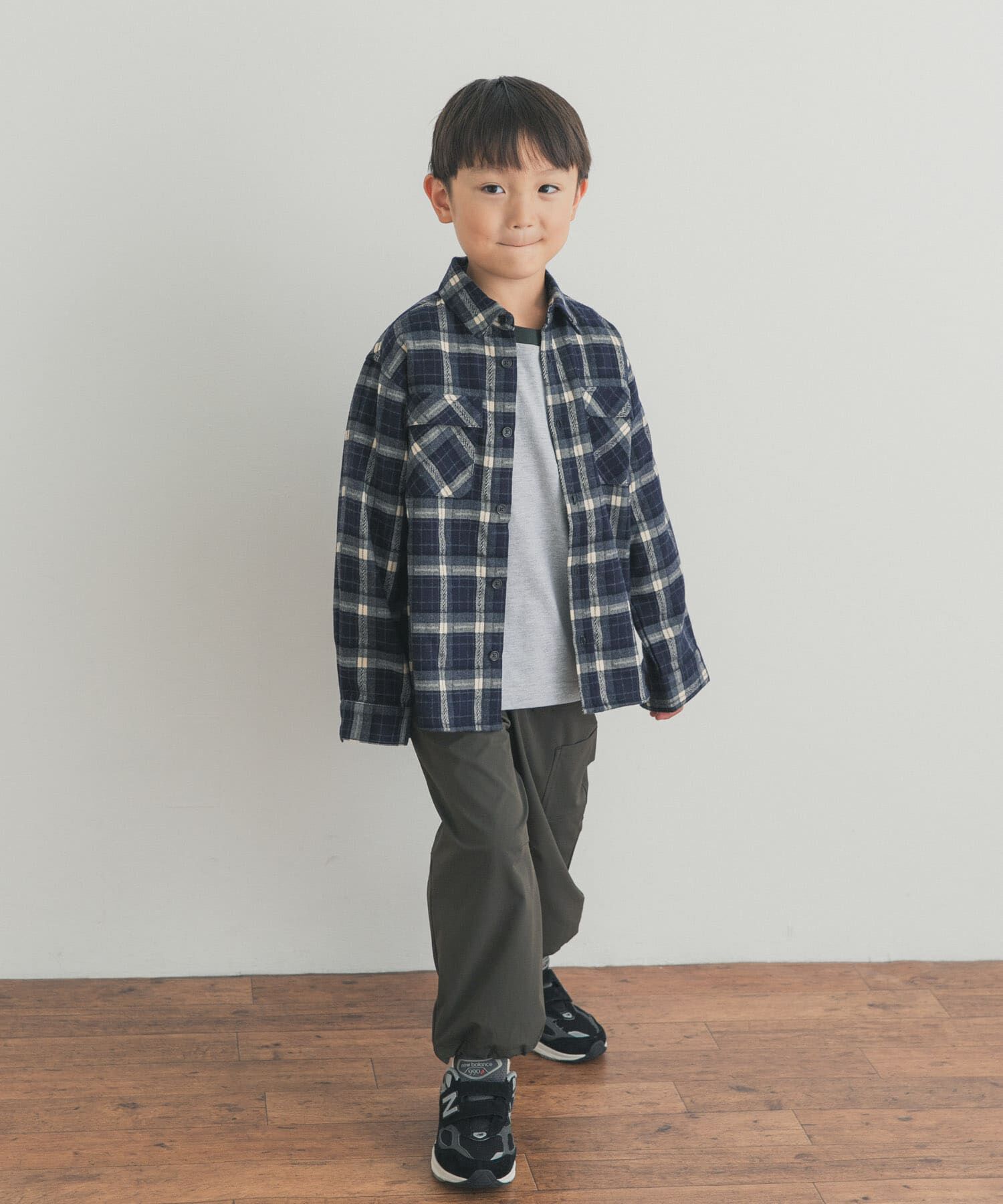 URBAN RESEARCH DOORS「『150サイズあり』ネルチェックオーバーサイズシャツ(KIDS)」|その他|