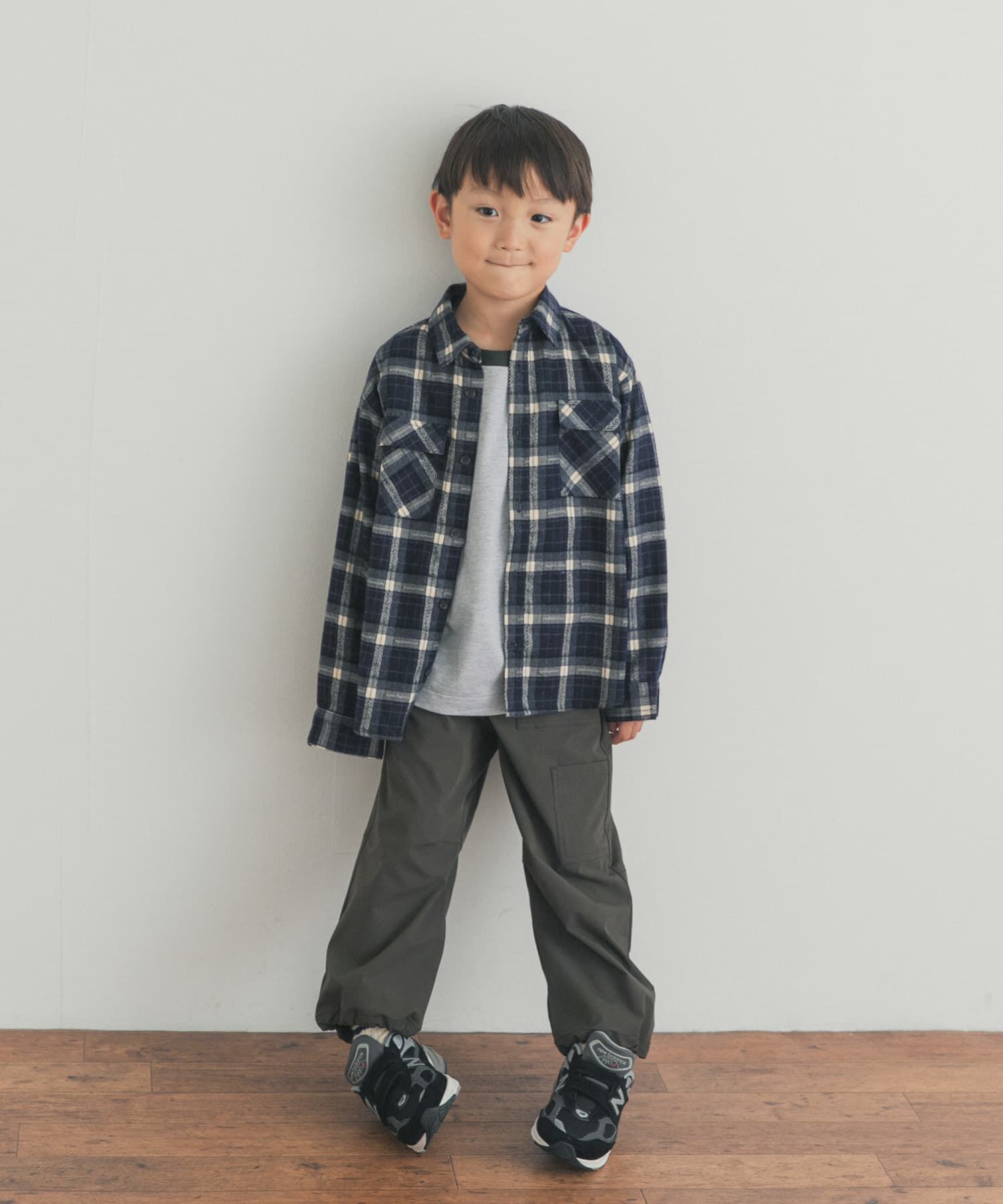 URBAN RESEARCH DOORS「『150サイズあり』ネルチェックオーバーサイズシャツ(KIDS)」|その他|