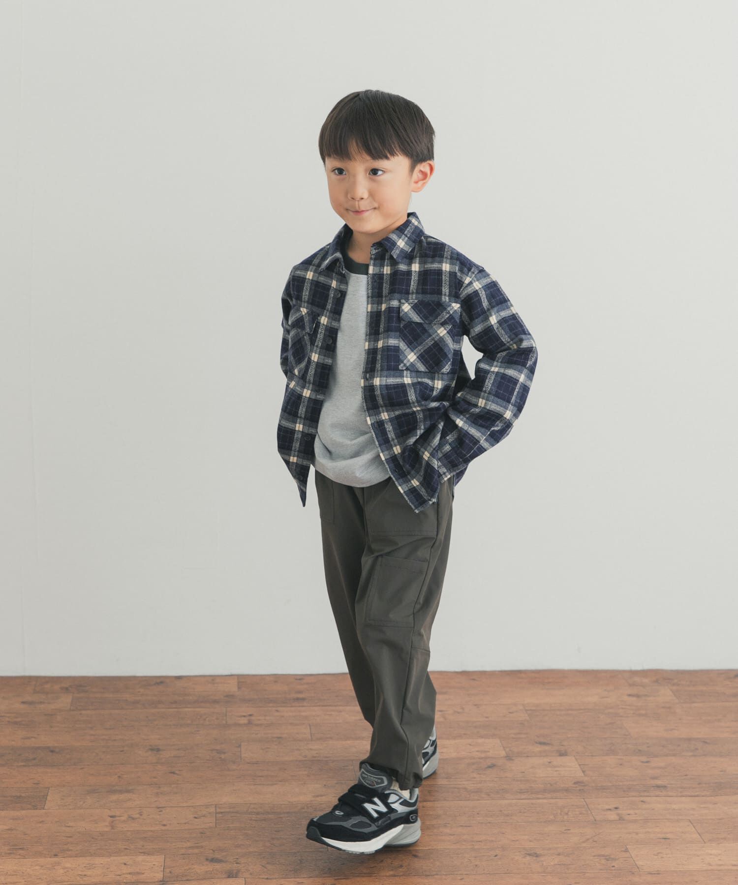 URBAN RESEARCH DOORS「『150サイズあり』ネルチェックオーバーサイズシャツ(KIDS)」|その他|