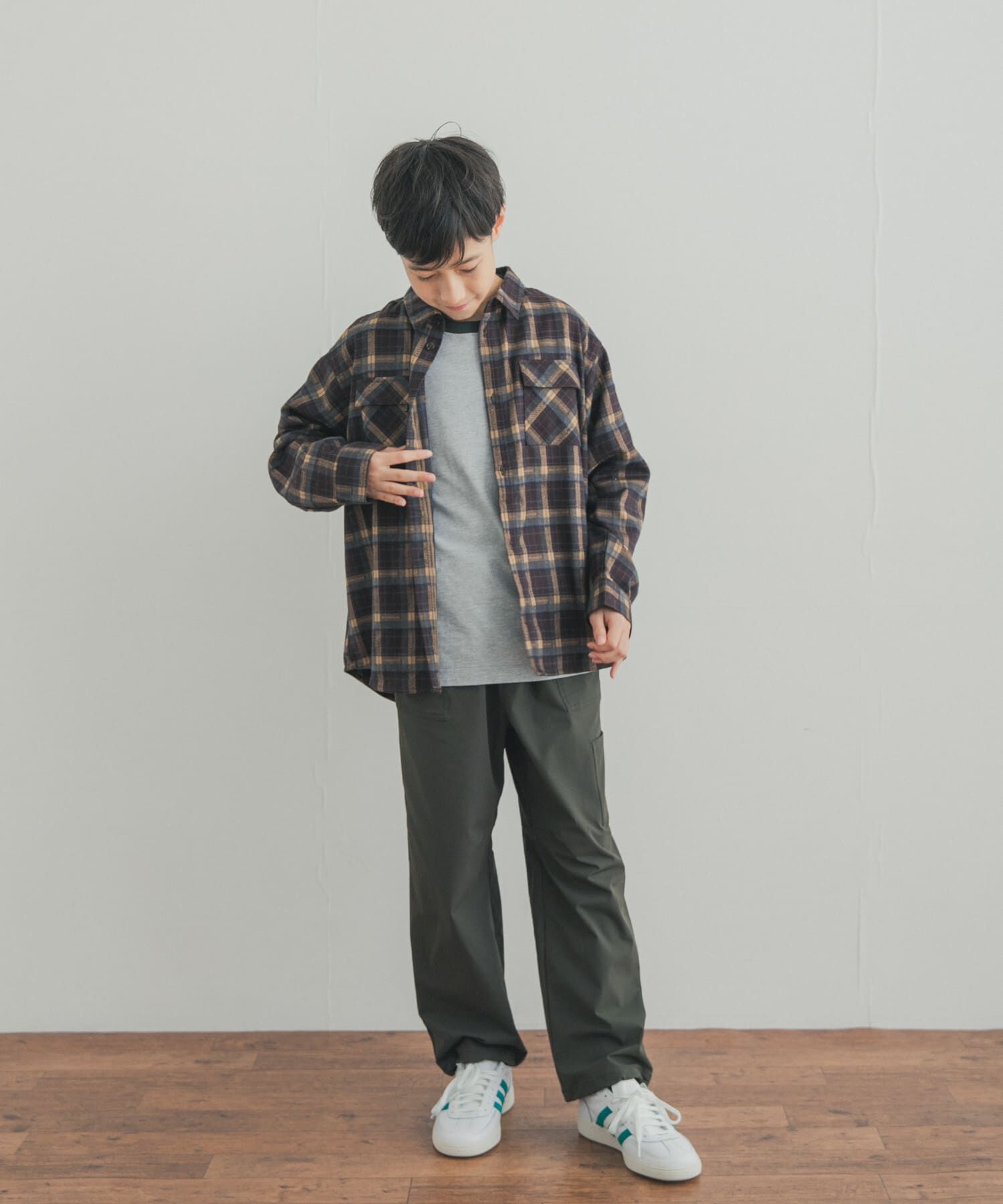 URBAN RESEARCH DOORS「『150サイズあり』ネルチェックオーバーサイズシャツ(KIDS)」|その他|