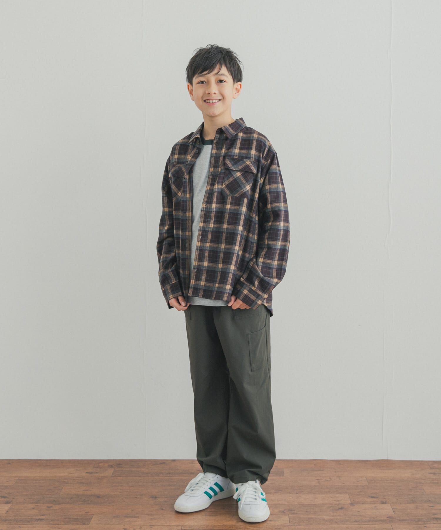 URBAN RESEARCH DOORS「『150サイズあり』ネルチェックオーバーサイズシャツ(KIDS)」|その他|