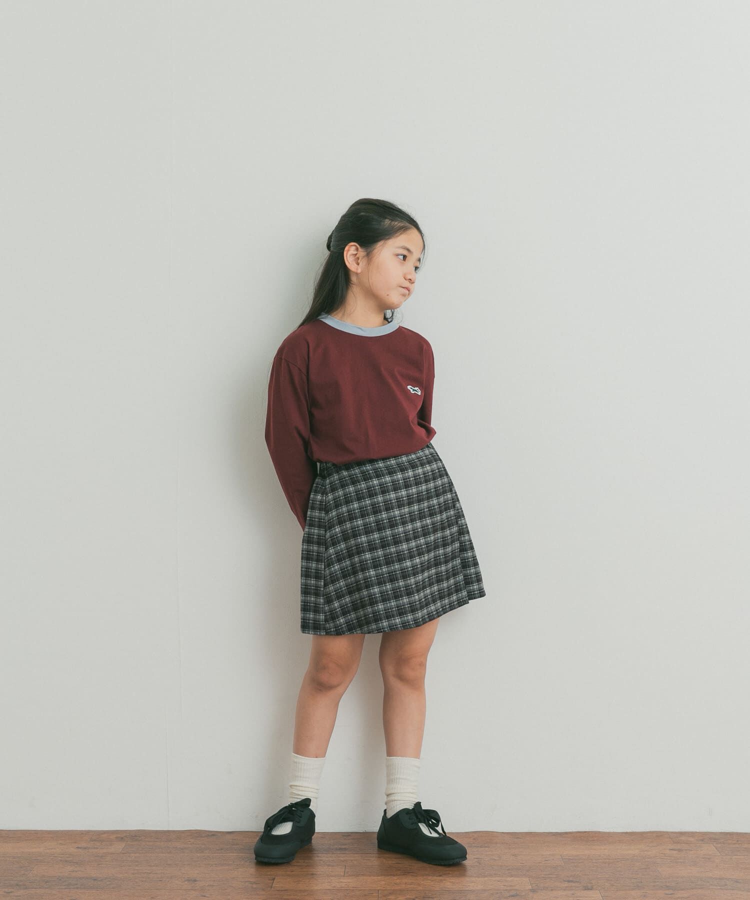 URBAN RESEARCH DOORS「『150サイズあり』チェックラップキュロット(KIDS)」|その他|