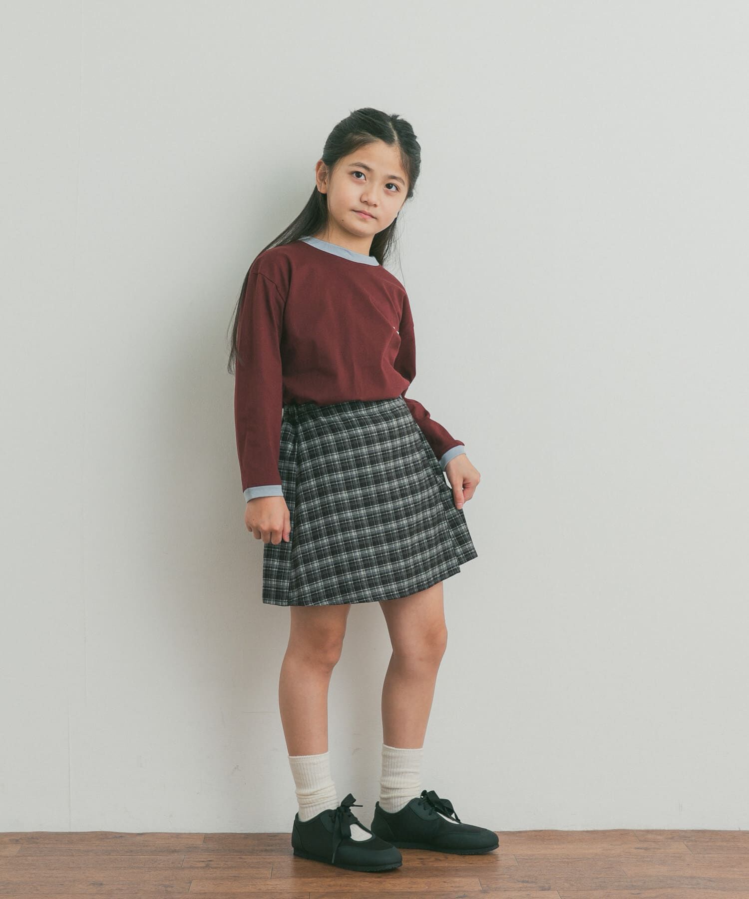 URBAN RESEARCH DOORS「『150サイズあり』チェックラップキュロット(KIDS)」|その他|
