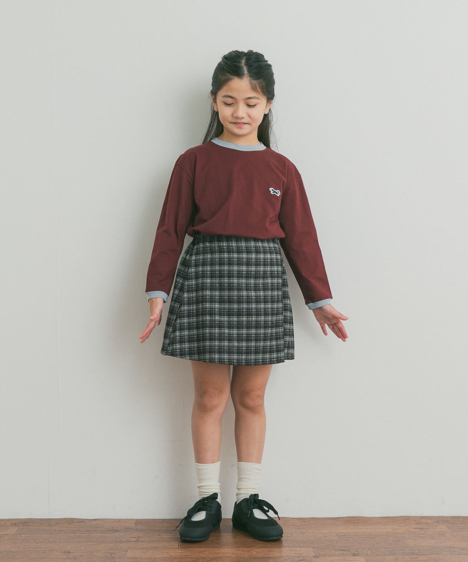 URBAN RESEARCH DOORS「『150サイズあり』チェックラップキュロット(KIDS)」|その他|