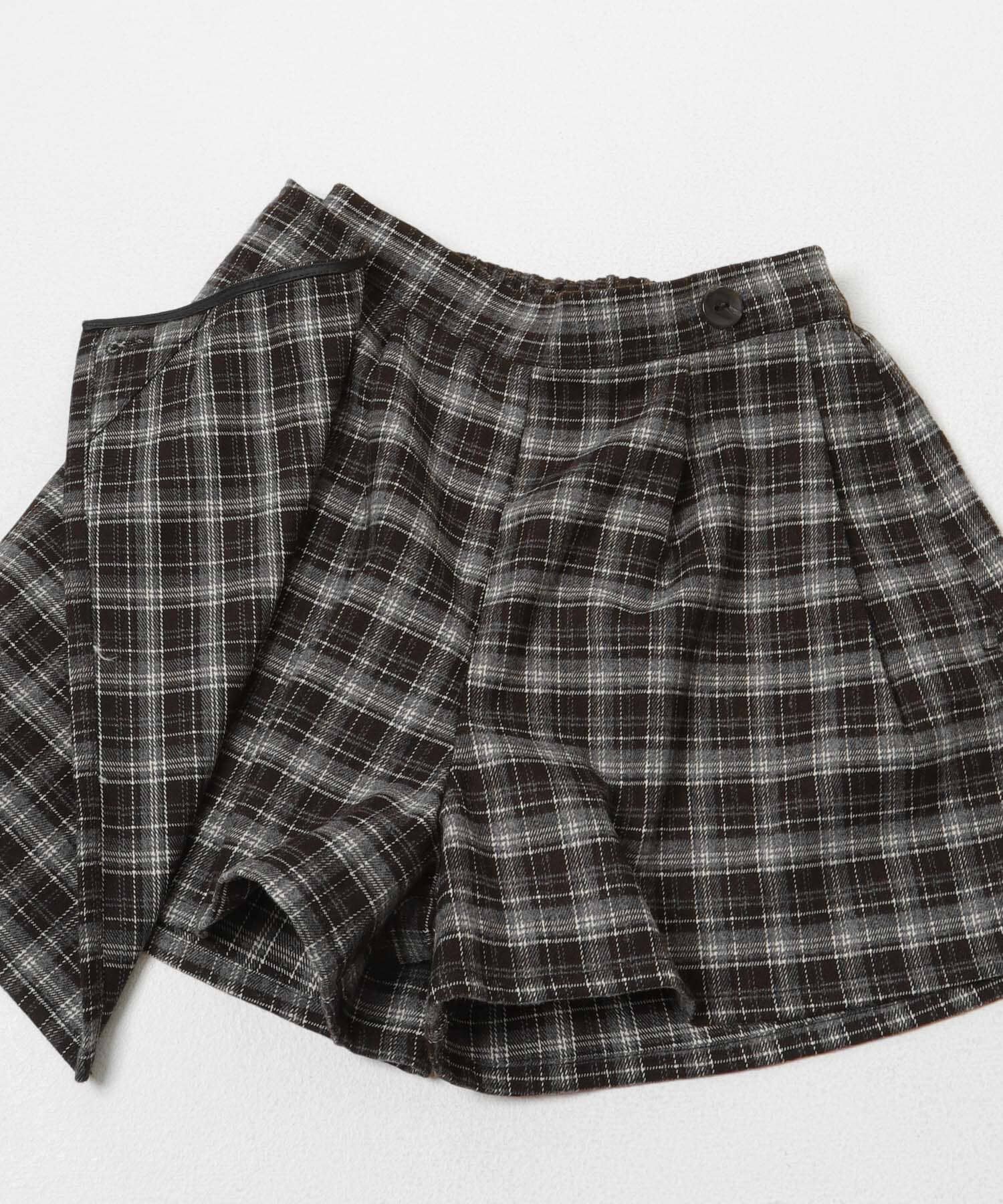 URBAN RESEARCH DOORS「『150サイズあり』チェックラップキュロット(KIDS)」|その他|