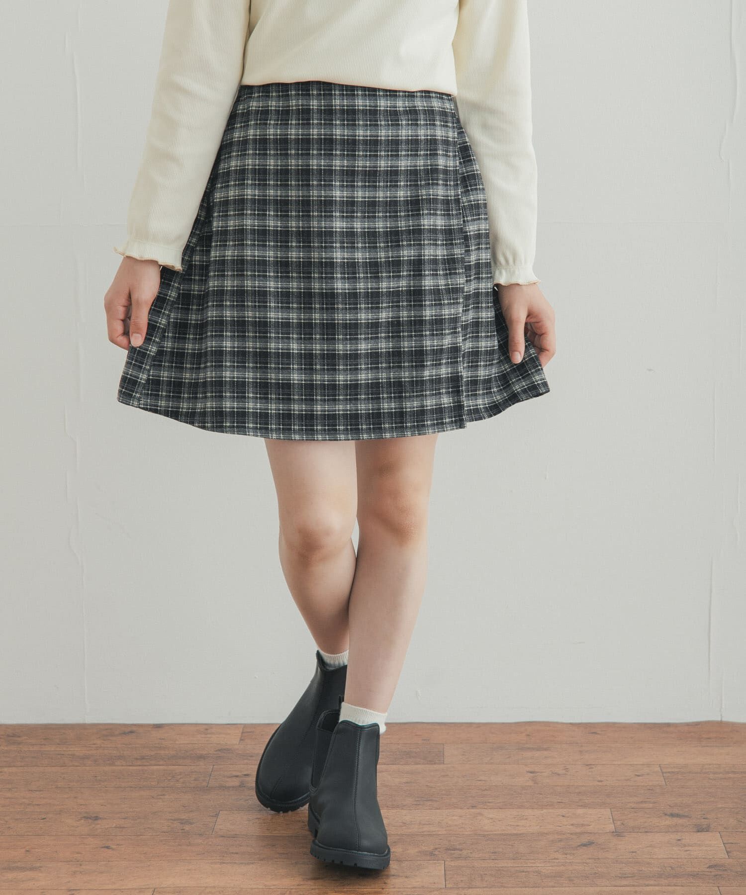 URBAN RESEARCH DOORS「『150サイズあり』チェックラップキュロット(KIDS)」|その他|