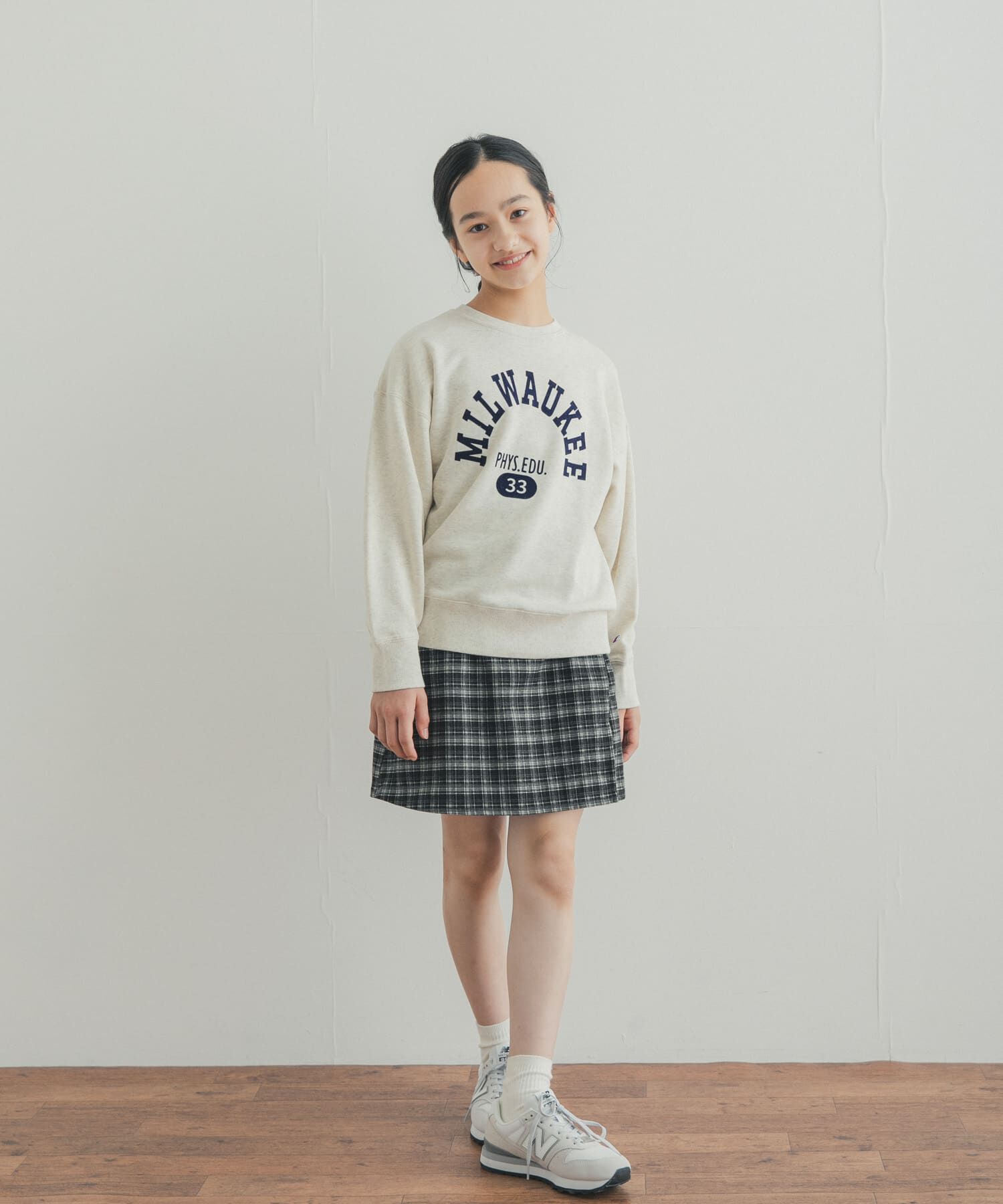 URBAN RESEARCH DOORS「『150サイズあり』チェックラップキュロット(KIDS)」|その他|