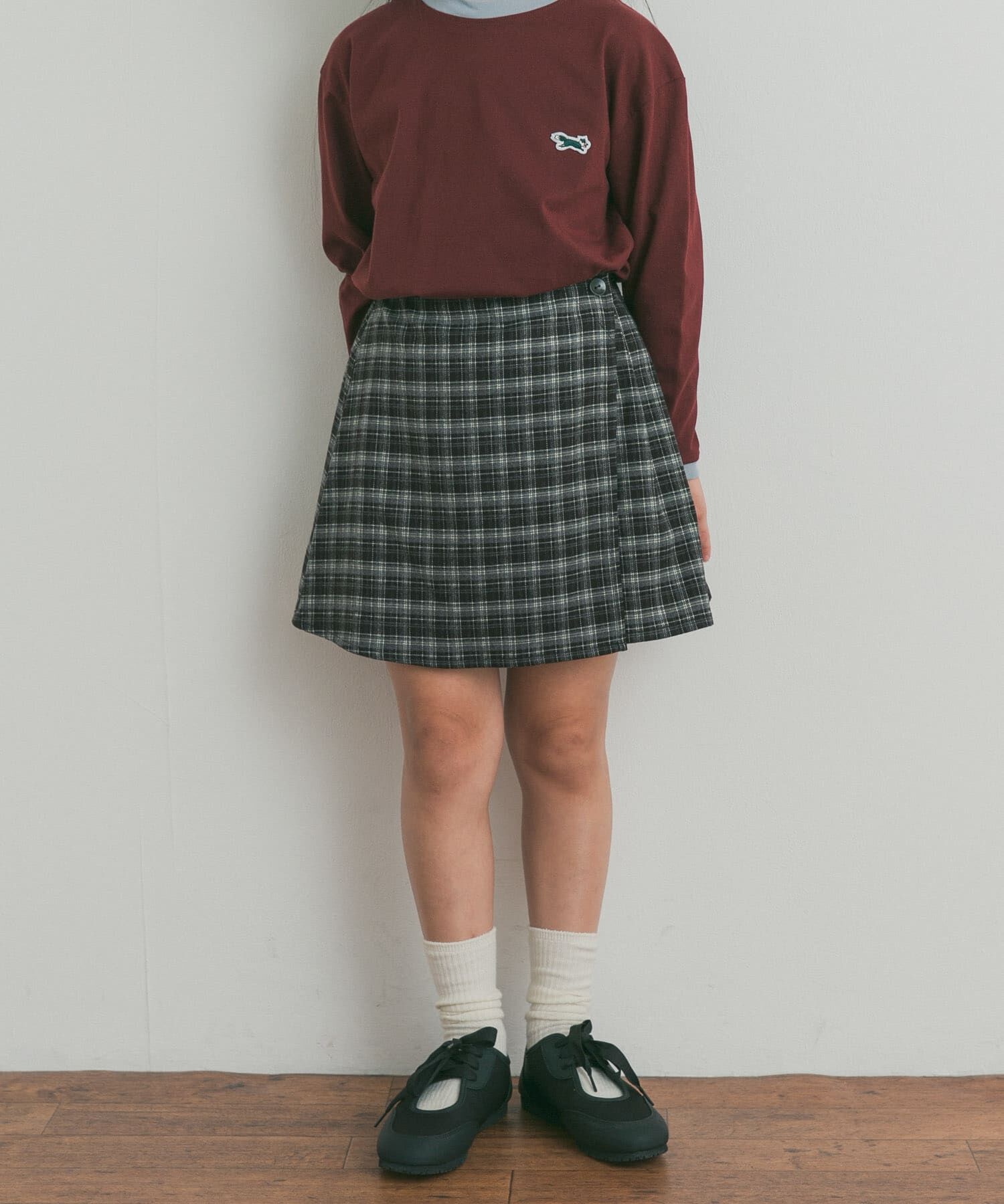 URBAN RESEARCH DOORS「『150サイズあり』チェックラップキュロット(KIDS)」|その他|