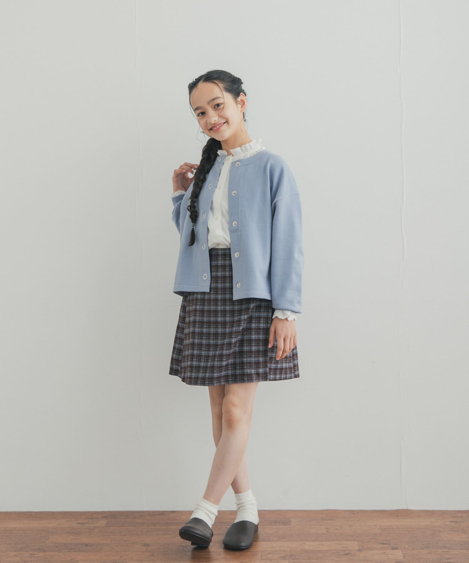 URBAN RESEARCH DOORS「『150サイズあり』チェックラップキュロット(KIDS)」|その他|