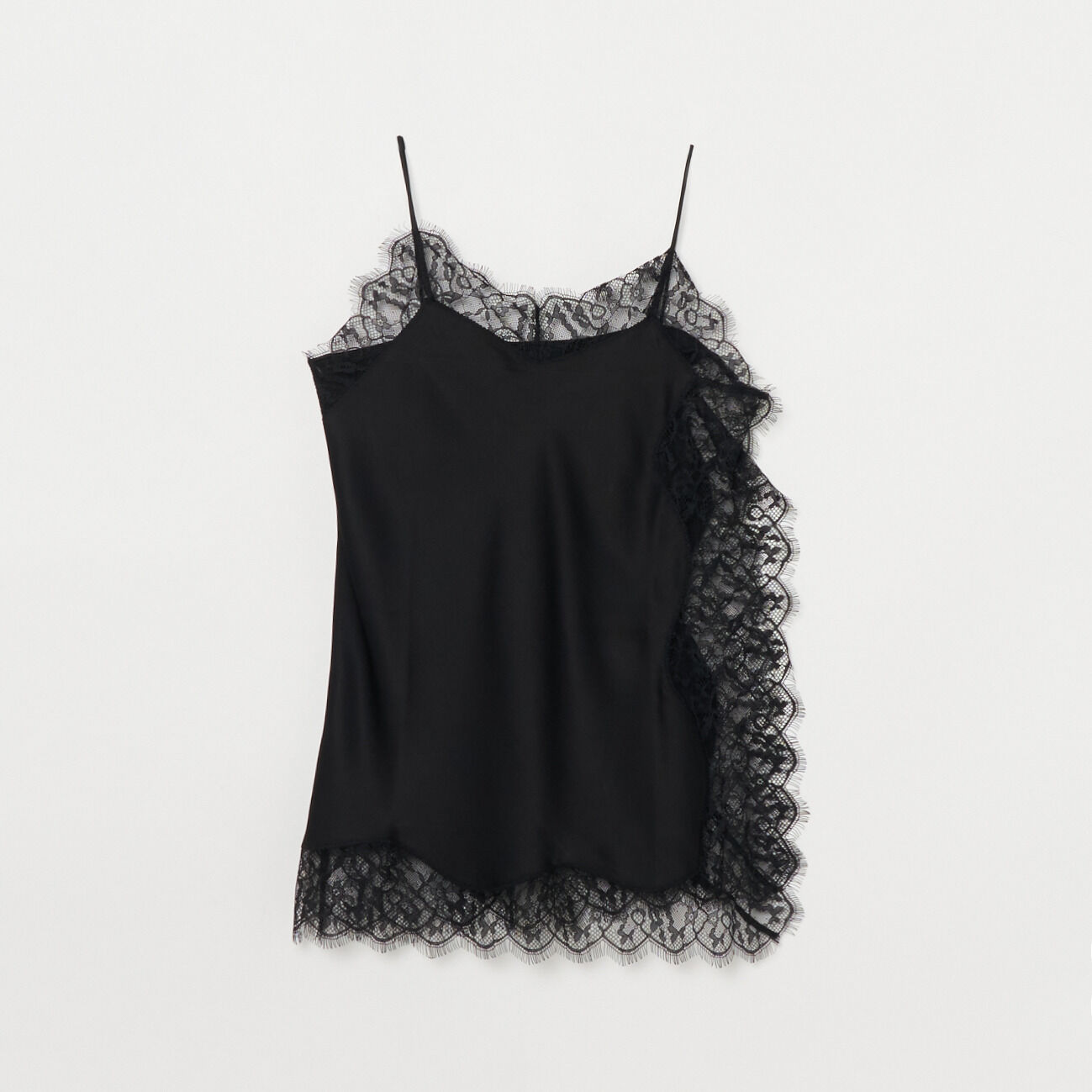 HELIOPOLE「HELIOPOLE SATIN LACE CAMISOLE」|その他|ブラック