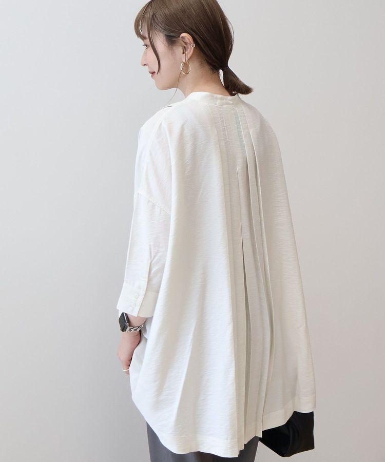 AMERICAN HOLIC「【WEB限定】接触冷感バンドカラーシャツチュニック」|シャツ・ブラウス|