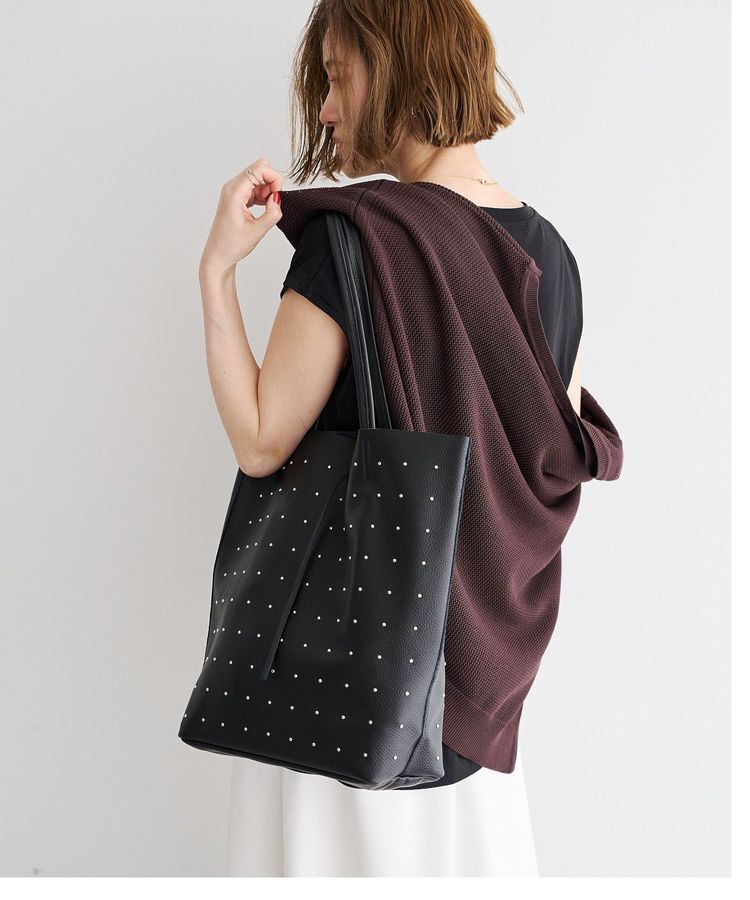 YECCA VECCA「【MILLELA FIRENZE】スタッズトートバッグ」|ハンドバッグ|