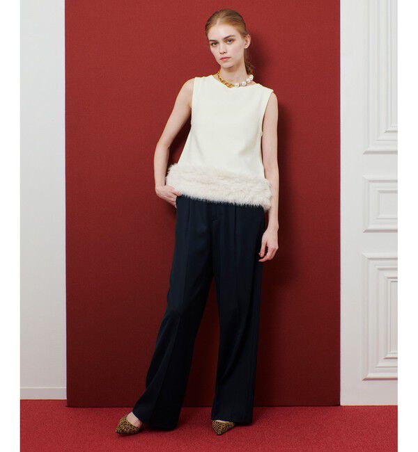 LOULOU WILLOUGHBY「【LOULOU WILLOUGHBY】ヘムファープルオーバー」|ニット・セーター|