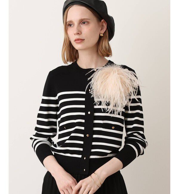 allureville「【INDRESS(インドレス)】OSTRICH FEATHER BROOCH」|ブローチ・コサージュ|
