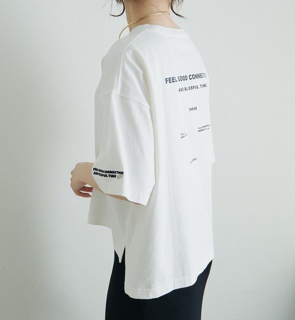  「【F&B】オーガニックコットン混ロゴTシャツ」|プルオーバー|