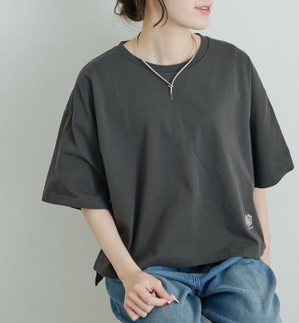  「【F&B】オーガニックコットン混ロゴTシャツ」|プルオーバー|