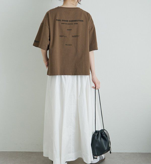  「【F&B】オーガニックコットン混ロゴTシャツ」|プルオーバー|