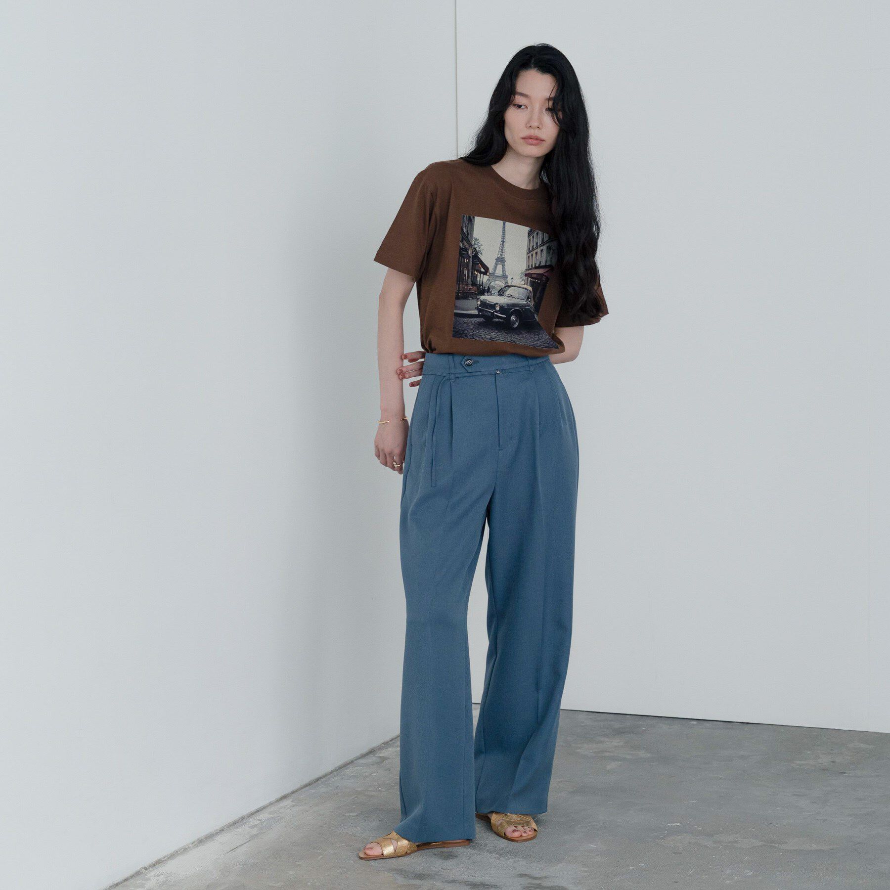 GALLEST「【セットアップ対応】ウーステッドライクスラックス」|その他|グレー(012)