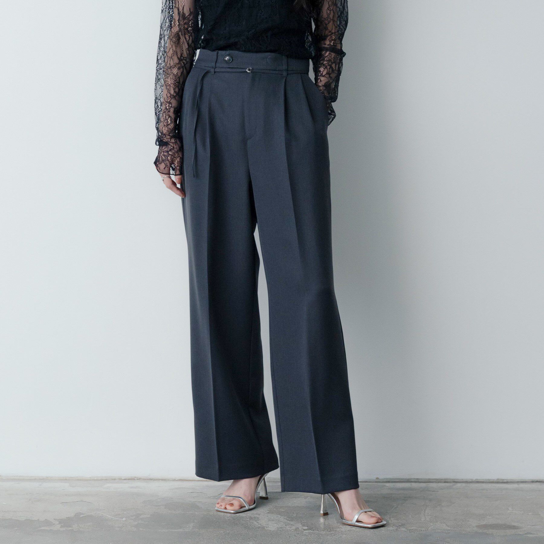 GALLEST「【セットアップ対応】ウーステッドライクスラックス」|その他|チャコールグレー(0