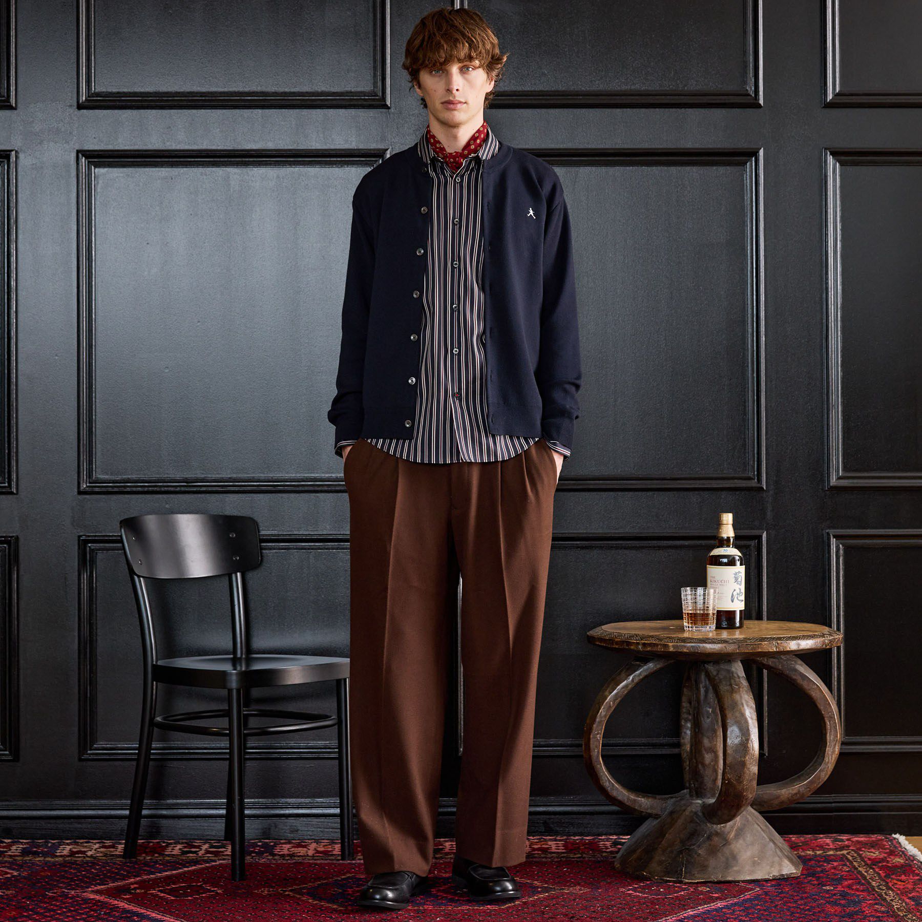 TAKEO KIKUCHI「【BOWLER HAT LABEL】日本製クルーネックカーディガン」|カーディガン|