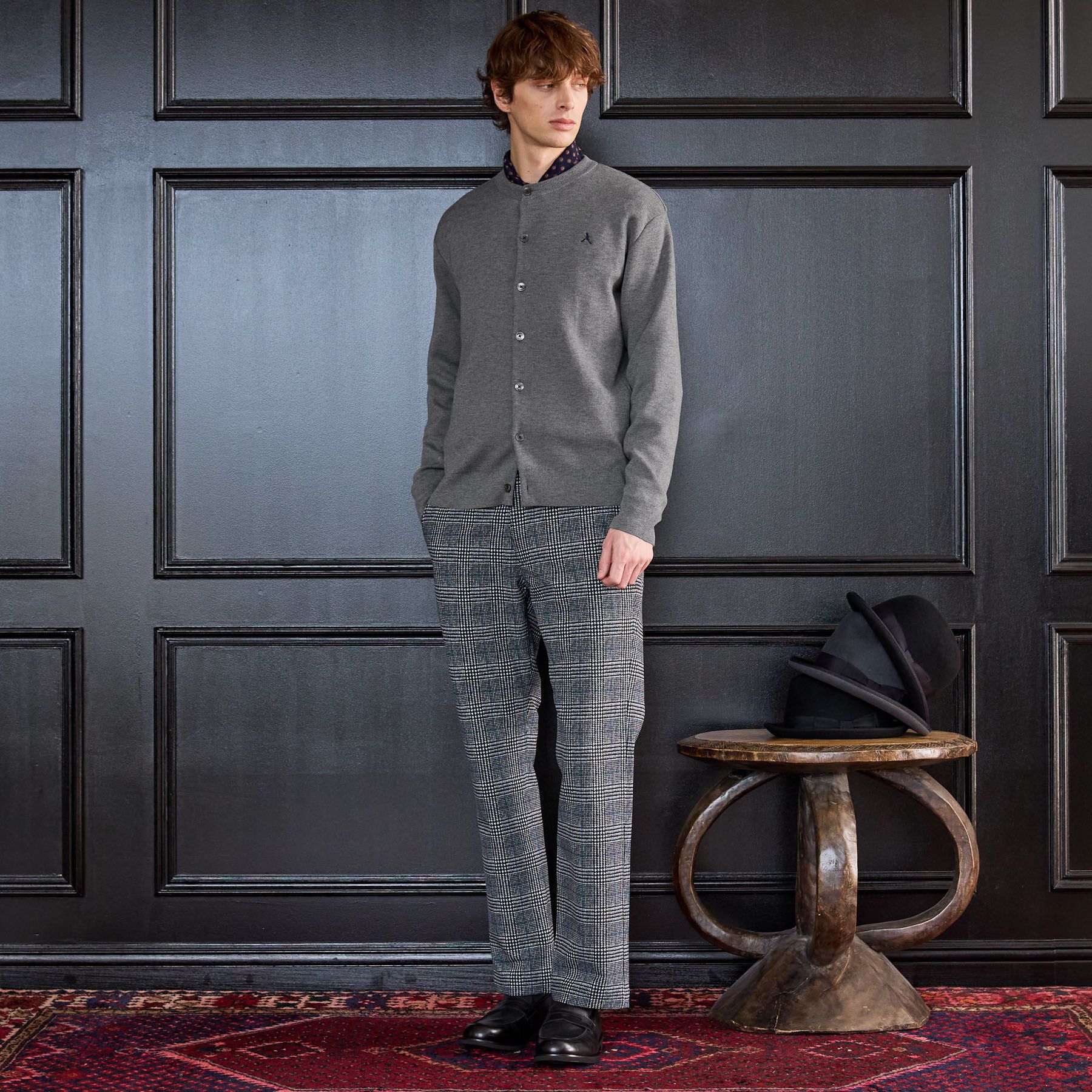 TAKEO KIKUCHI「【BOWLER HAT LABEL】日本製クルーネックカーディガン」|カーディガン|