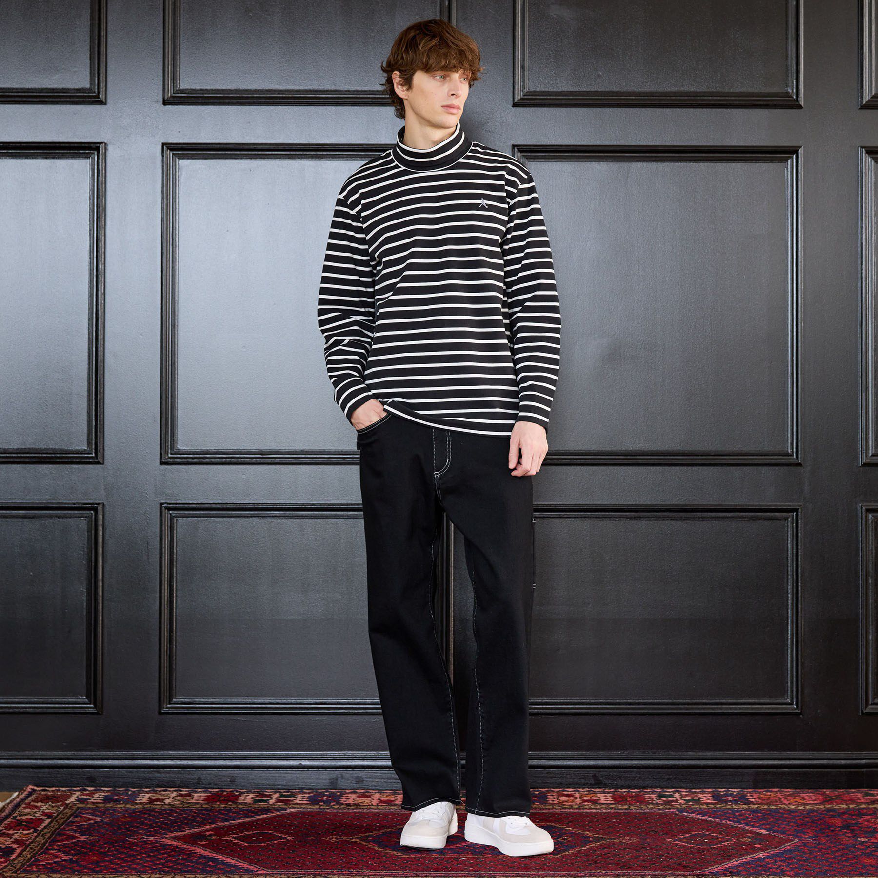 TAKEO KIKUCHI「【BOWLER HAT LABEL】オフタートル プルオーバージャージ」|Tシャツ・カットソー|