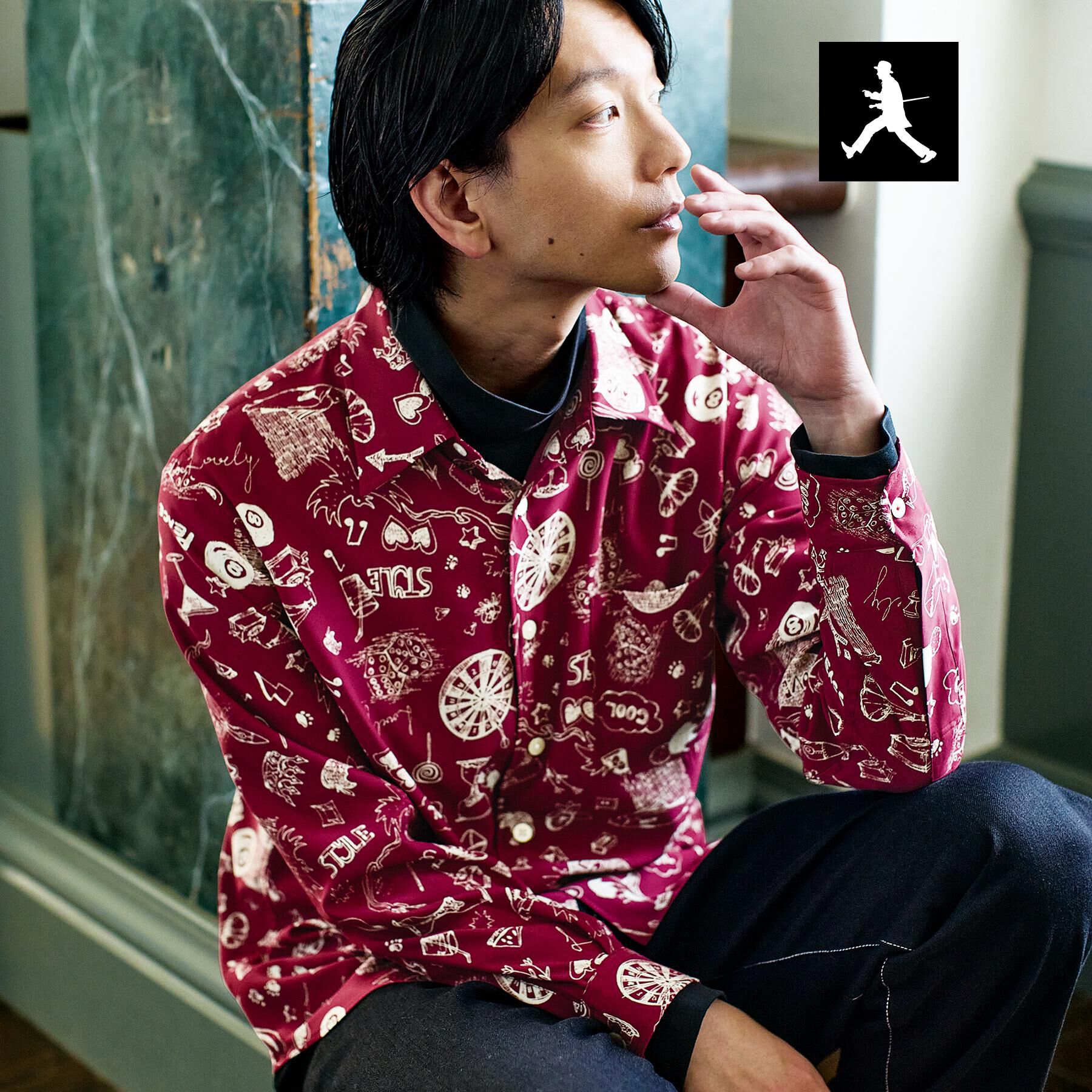 TAKEO KIKUCHI「【BOWLER HAT LABEL】日本製PLAYプリントシャツ」|シャツ・ブラウス|