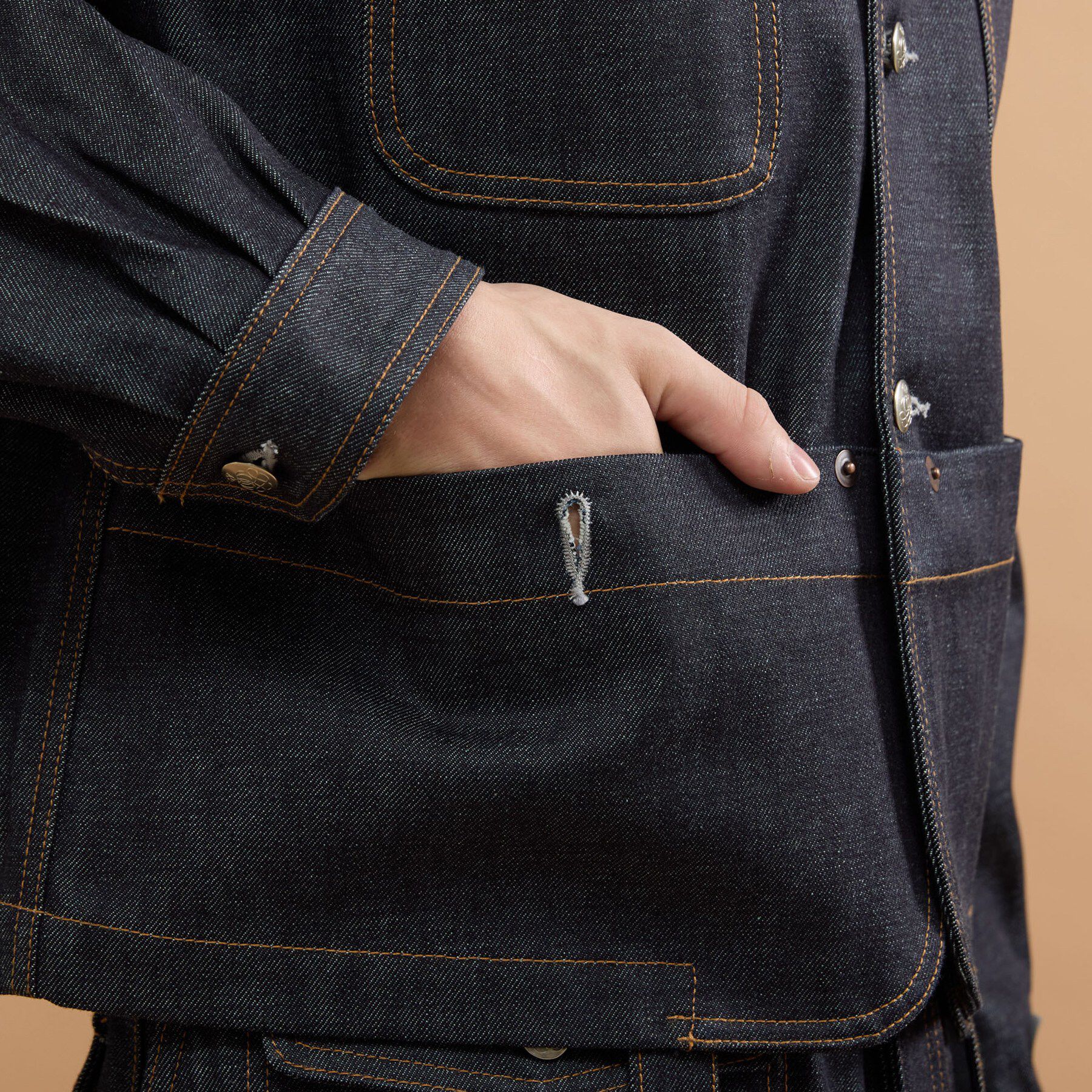 40CARATS&525「【525DENIM】14ozデニム カバーオール」|デニムジャケット|