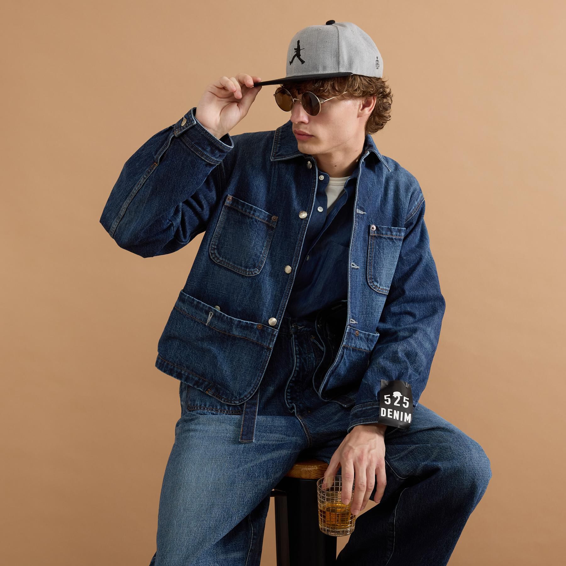 40CARATS&525「【525DENIM】14ozデニム カバーオール」|デニムジャケット|