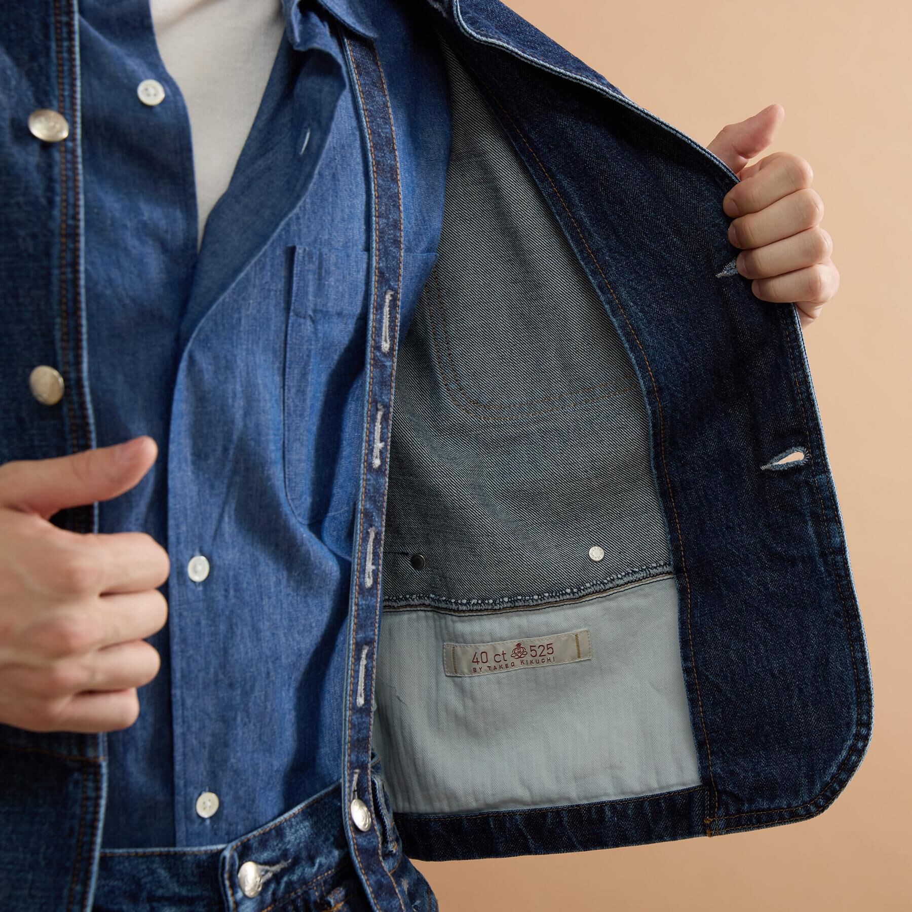 40CARATS&525「【525DENIM】14ozデニム カバーオール」|デニムジャケット|