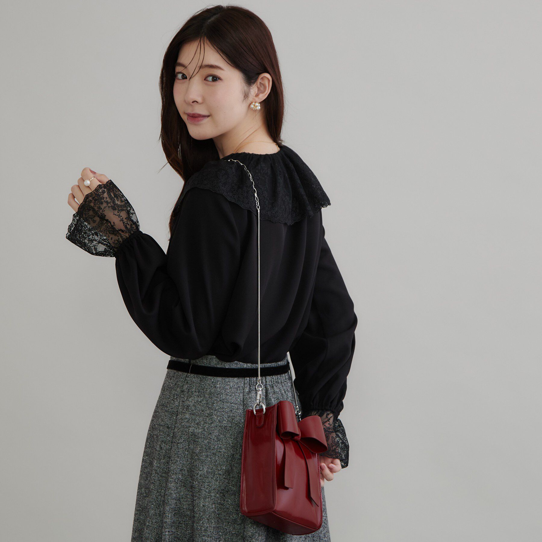 Couture broach「2WAYリボンミニバッグ」|ショルダー・メッセンジャー|