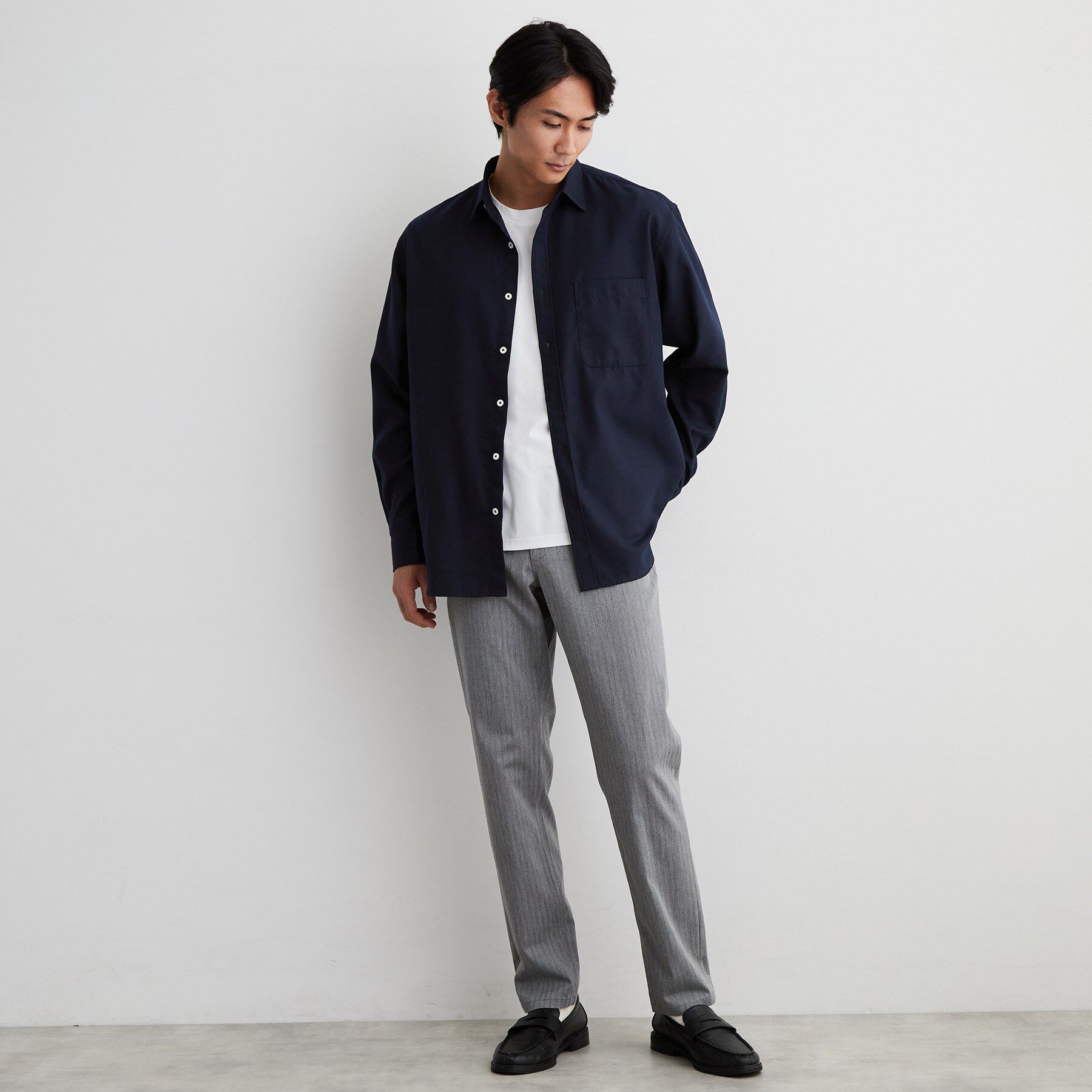 THE SHOP TK「【防シワ／洗濯機OK】アソート 長袖ネルシャツ」|シャツ・ブラウス|