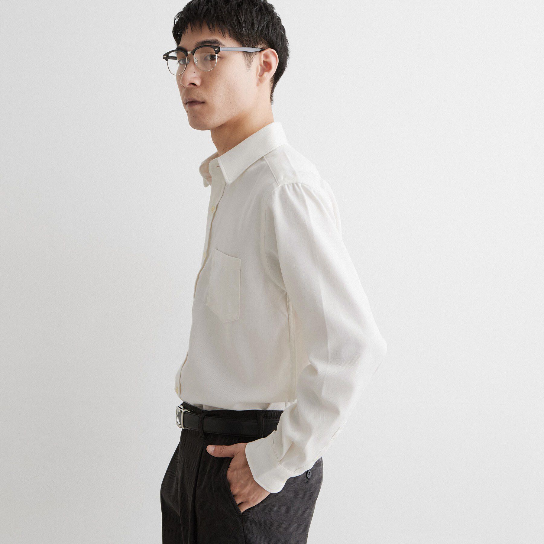 THE SHOP TK「【防シワ／洗濯機OK】アソート 長袖ネルシャツ」|シャツ・ブラウス|