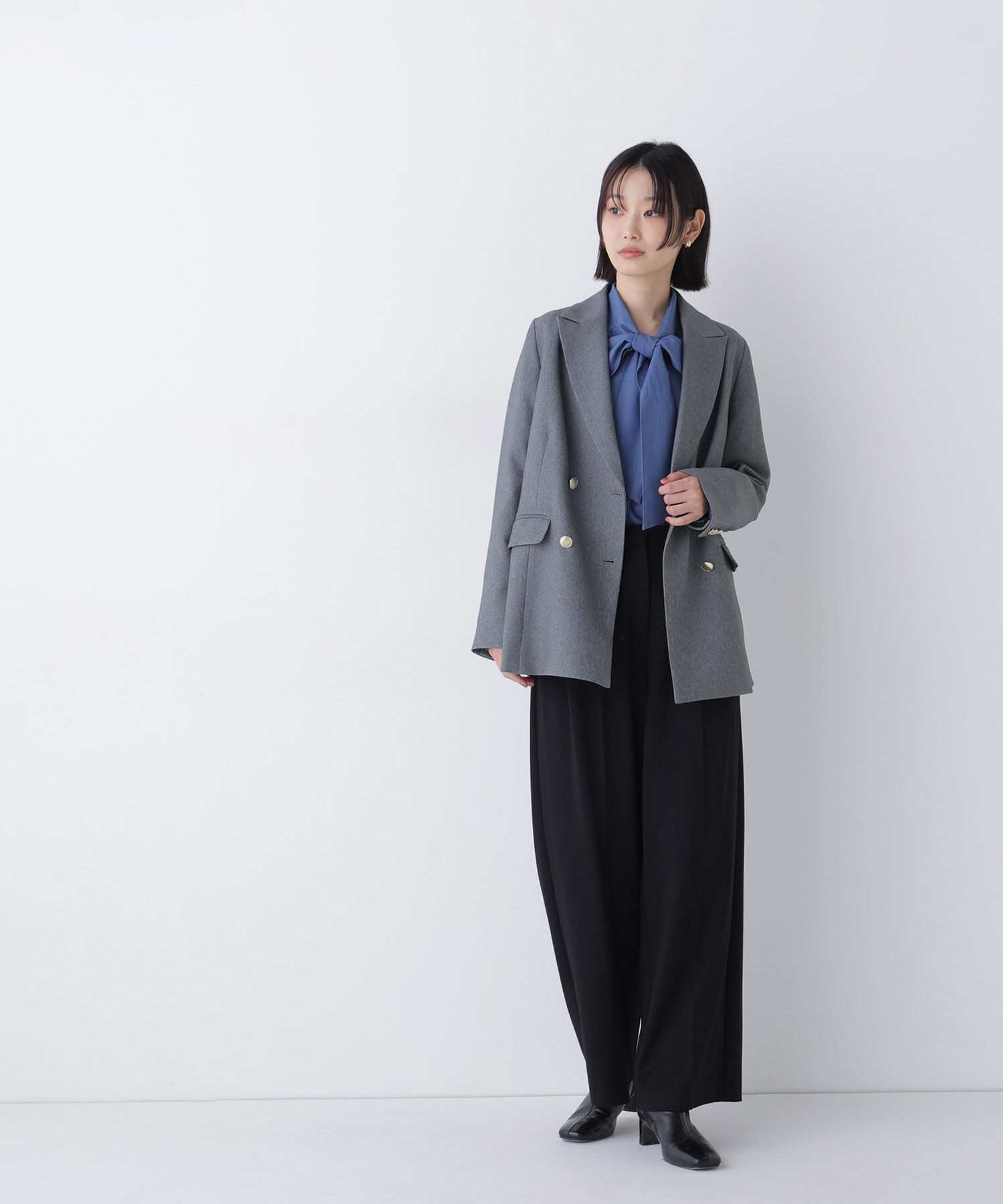  「ポンチストレッチワイドパンツ」|その他|