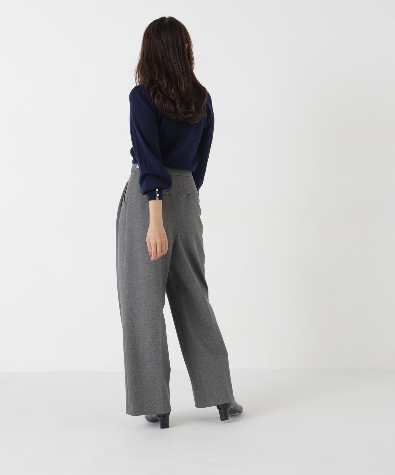  「ポンチストレッチワイドパンツ」|その他|