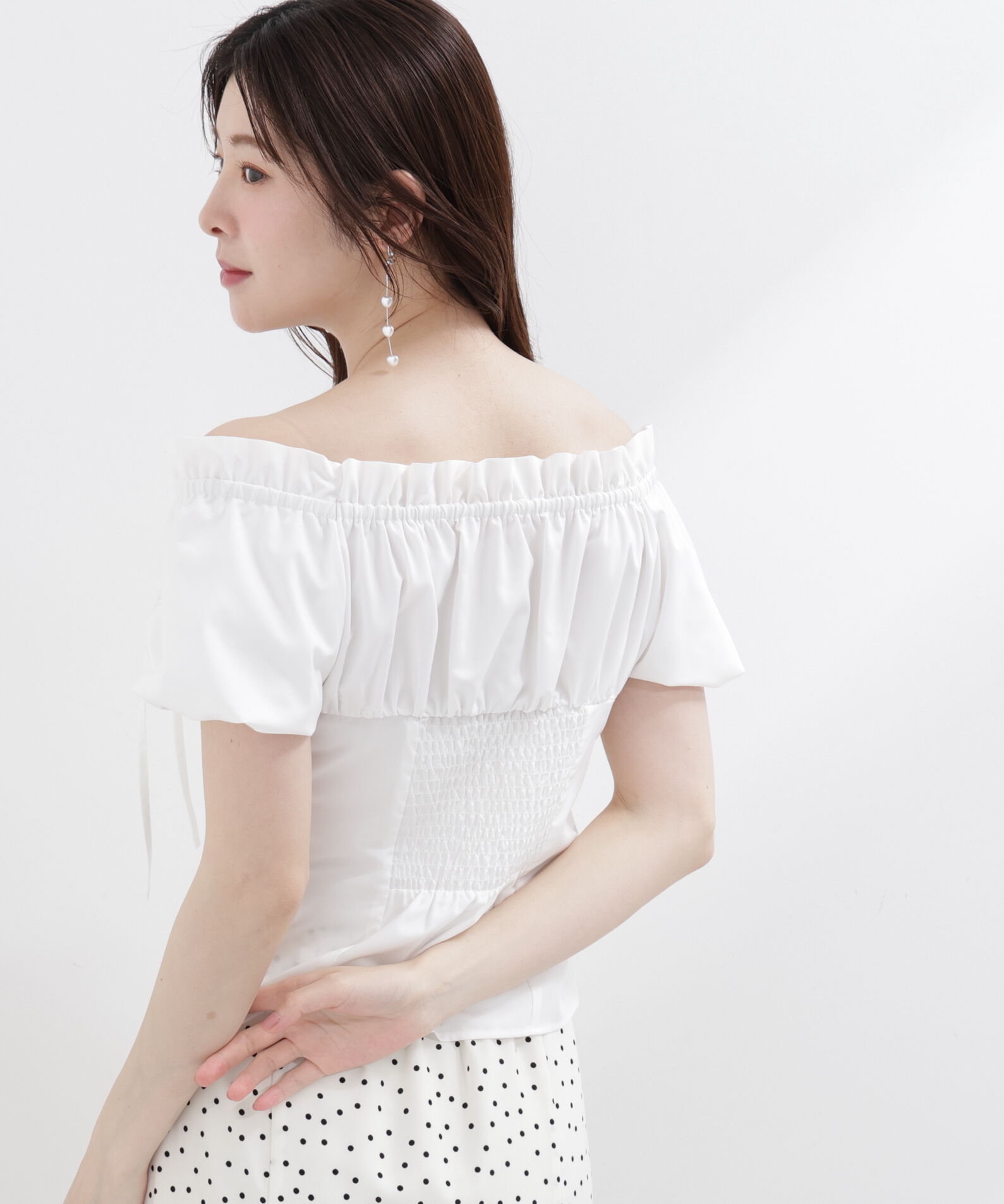 PROPORTION BODY DRESSING「コラボオフショルリボンブラウス」|シャツ・ブラウス|