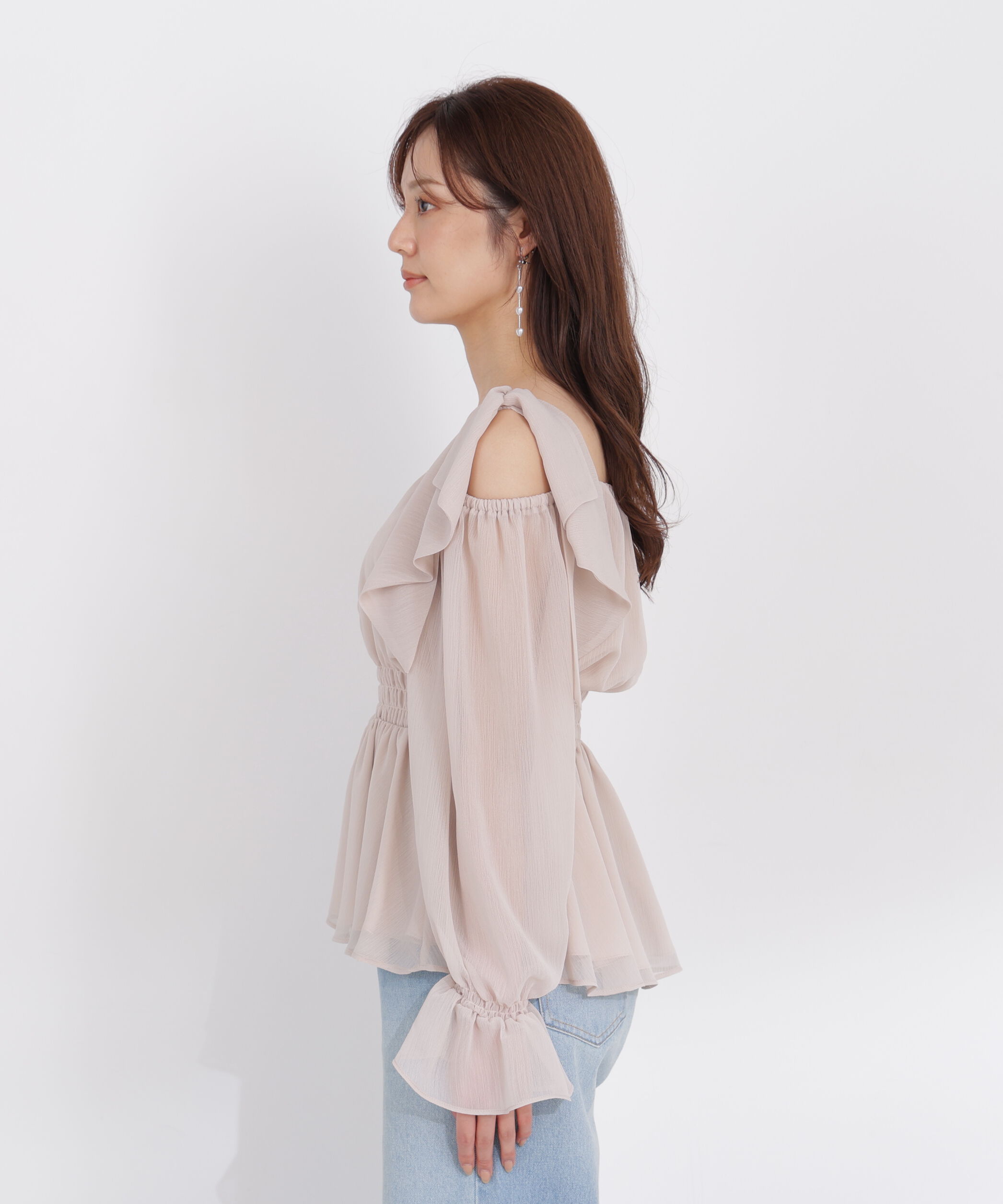 PROPORTION BODY DRESSING「ショルダーリボンブラウス」|シャツ・ブラウス|