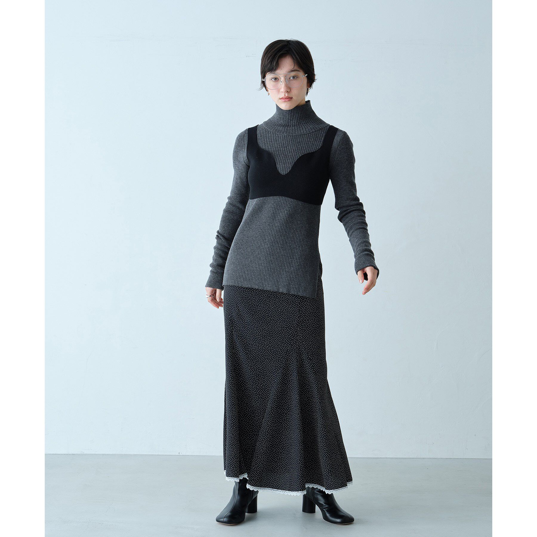 CODE A「femi dot skirt」|スカート|