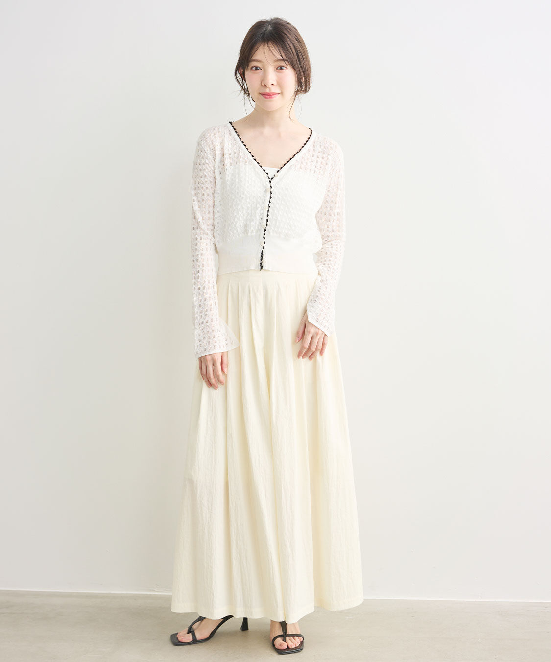 COCO DEAL「ボリュームタックワイドパンツ」|スラックス|