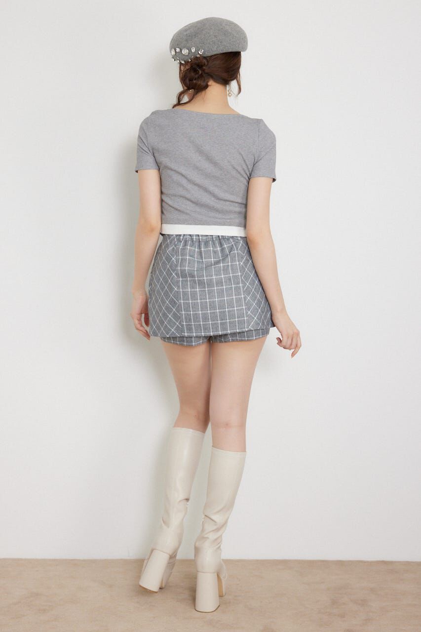 rienda「フロントリボンカットトップス」|Tシャツ・カットソー|