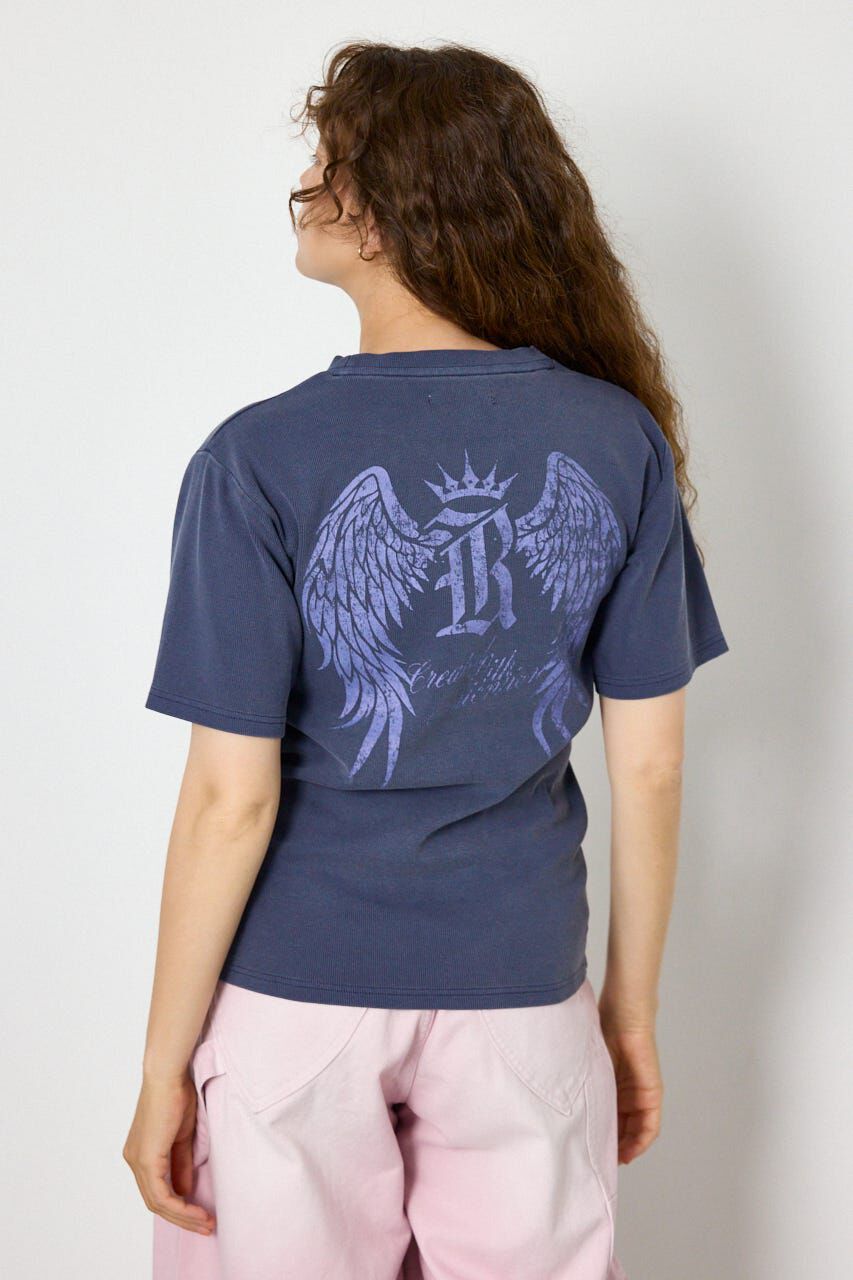 RODEO CROWNS「スパンリブピグメントTシャツ」|Tシャツ・カットソー|NVY