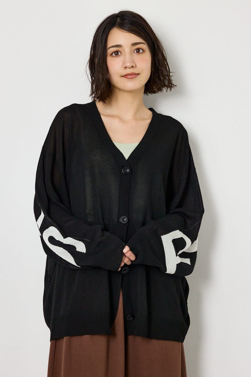 RODEO CROWNS「WIDE LOGO ニットカーディガン」|カーディガン|BLK