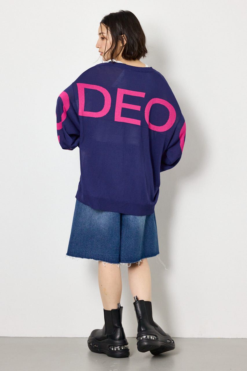 RODEO CROWNS「WIDE LOGO ニットカーディガン」|カーディガン|