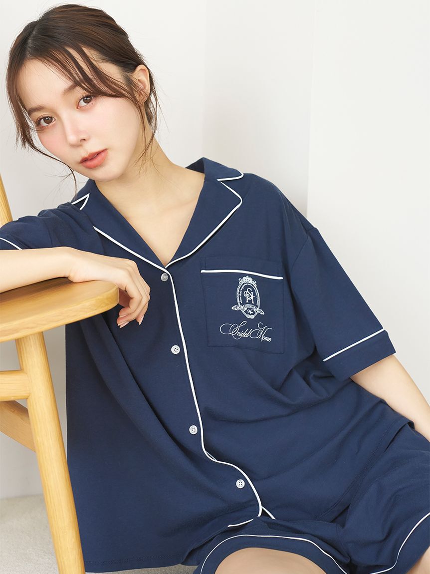 SNIDEL HOME「【ICEDFABRIC+R】パジャマシャツ」|ルームウェア|NVY