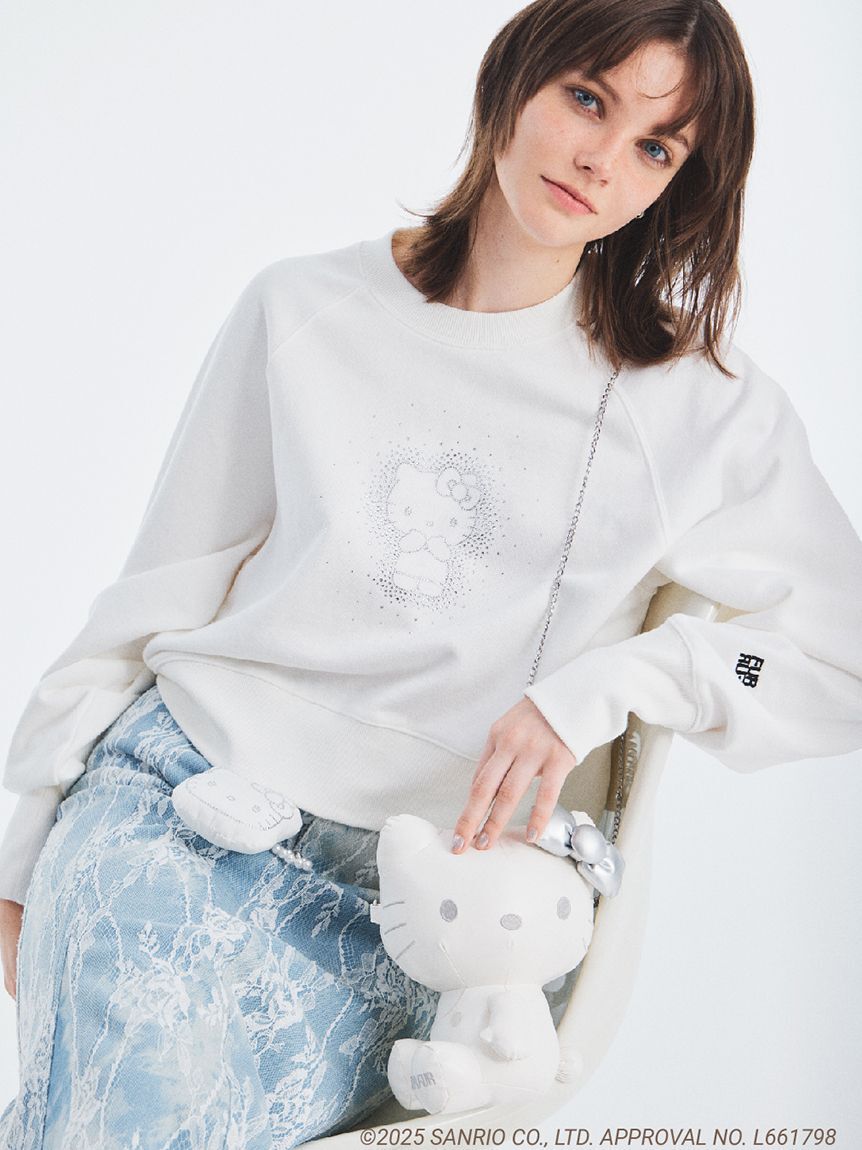 FURFUR「【WEB・一部店舗限定カラー】HELLO KITTYクリスタルスウェット」|スウェット・ジャージ|