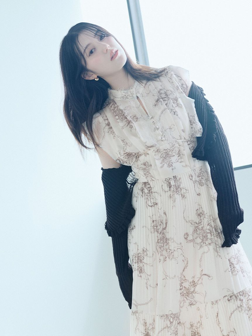 SNIDEL「シンプルリブシアーカーディガン」|カーディガン|