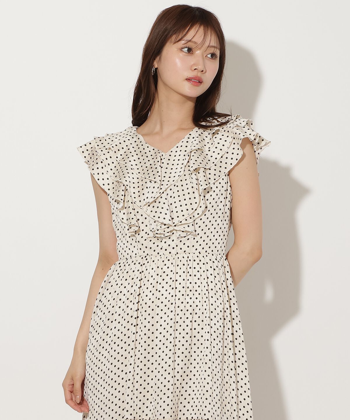 アンドクチュール「ラッフルドットワンピース」|ワンピース|