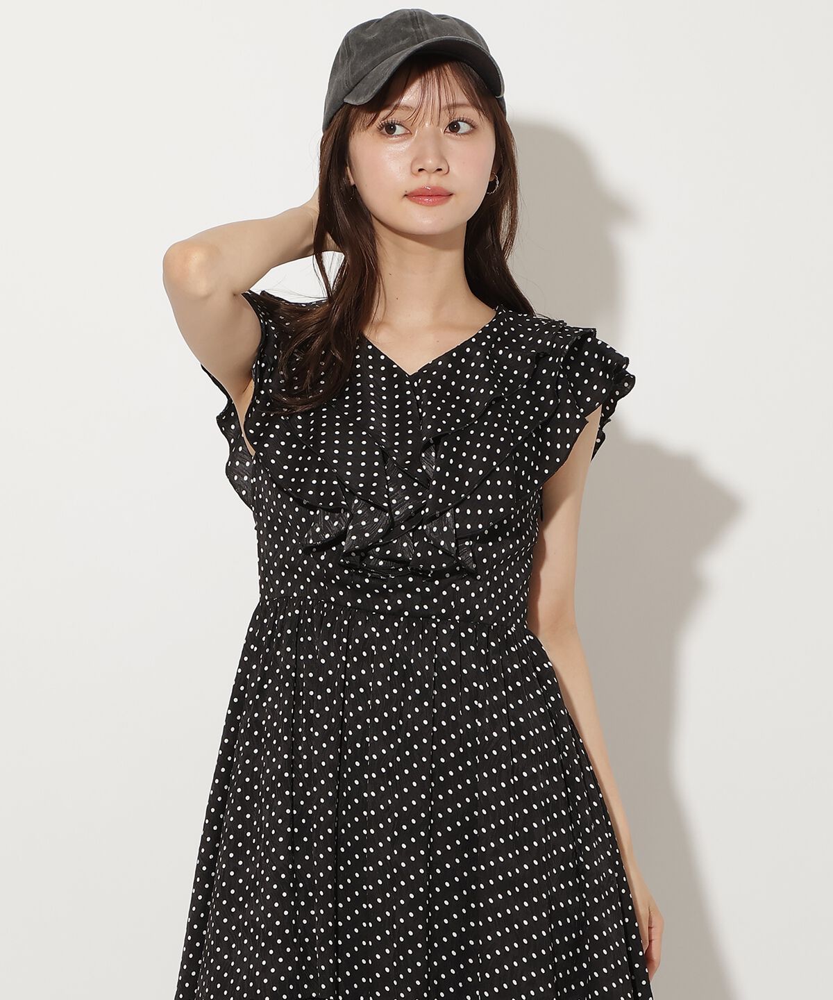 アンドクチュール「ラッフルドットワンピース」|ワンピース|